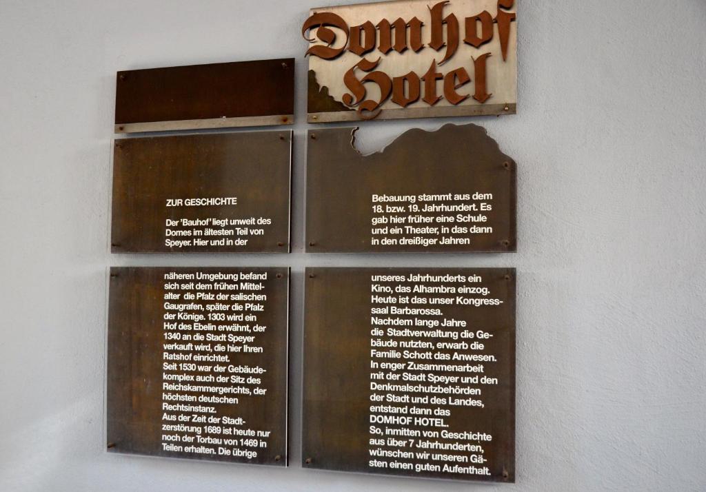 Hotel Domhof Speyer Esterno foto